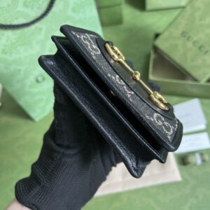 Replica Gucci Horsebit 1955 Wallet Black - premium 1:1 fake handbag model