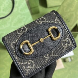 Replica Gucci Horsebit 1955 Wallet Black - best quality luxury bag dupe