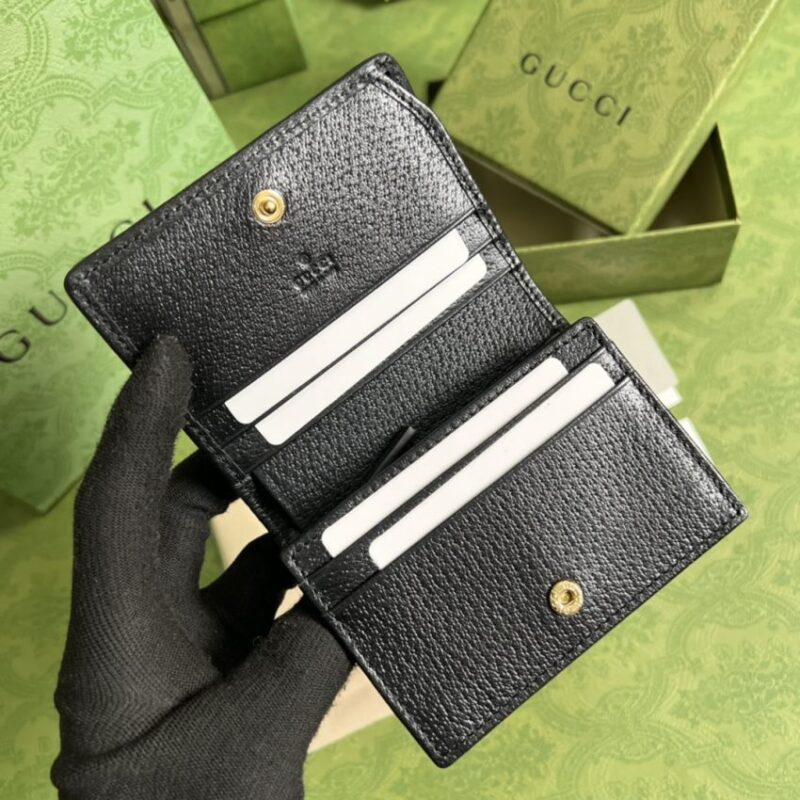 Replica Gucci Horsebit 1955 Wallet Black - best quality luxury bag dupe