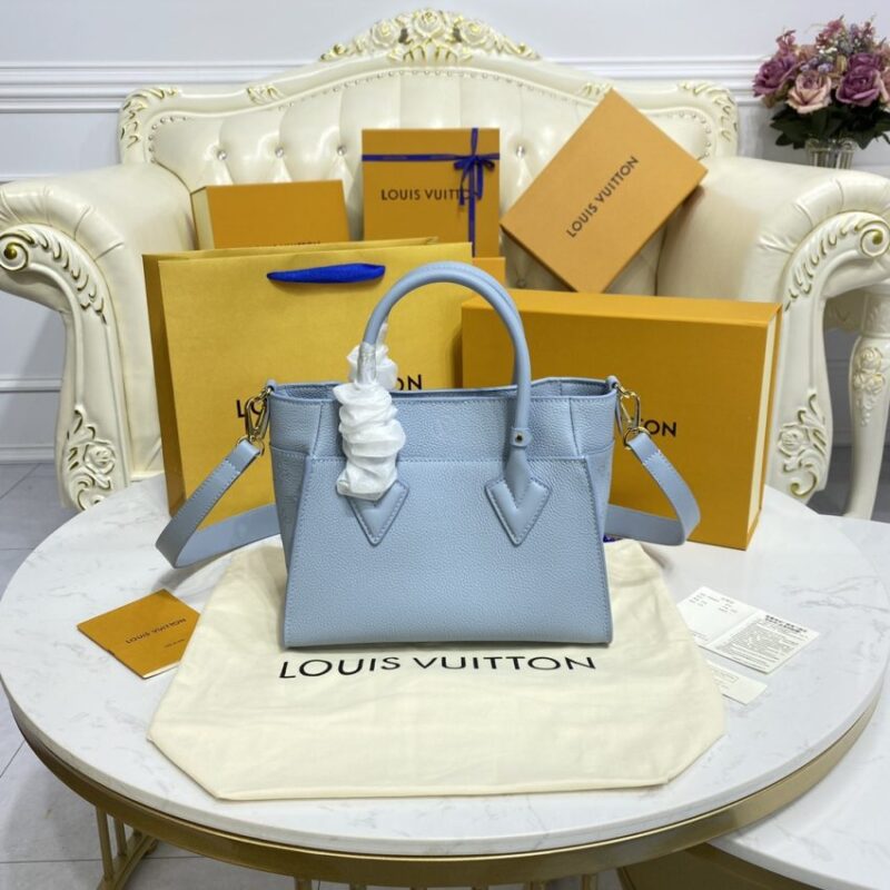 Replica Louis Vuitton On My Side PM Sky Blue - best quality luxury bag dupe