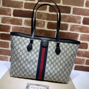 Replica Gucci Ophidia Medium Tote Black - best quality luxury bag dupe