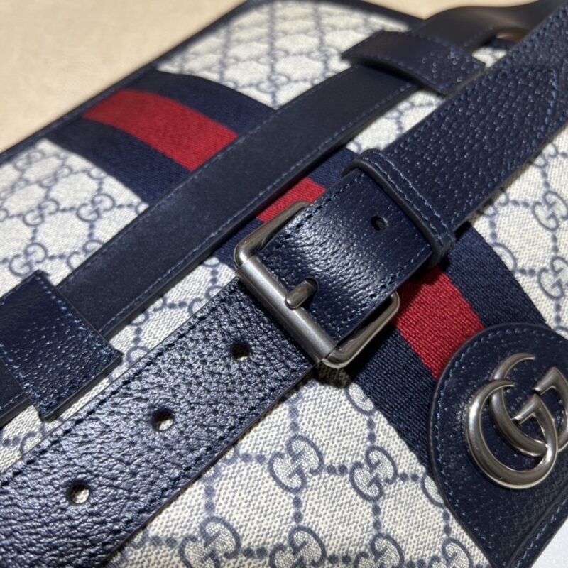 Replica Gucci Ophidia GG Small Waist Blue - high-end fake designer purse