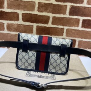 Replica Gucci Ophidia GG Small Waist Blue - near-authentic luxury replica handbag