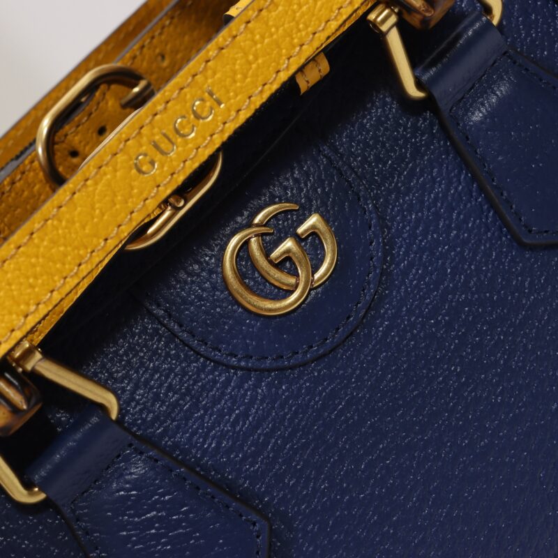 Replica Gucci Diana Small Tote Blue - authentic-look luxury purse replica