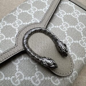 Replica Gucci Dionysus GG Chain Wallet Denim Beige - high-quality designer bag clone