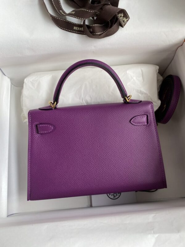 Replica Hermes Kelly Epsom Anemone Purple - high-accuracy replica luxury purse