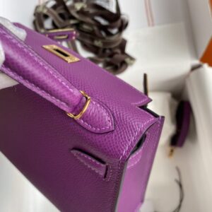 Replica Hermes Kelly Epsom Anemone Purple - top-rated replica designer bag