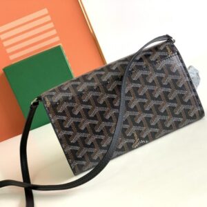 Replica Goyard Varenne Continental Wallet Black - top-tier luxury replica shoulder bag