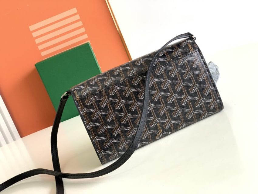 Replica Goyard Varenne Continental Wallet Black - top-tier luxury replica shoulder bag
