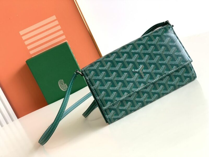 Replica Goyard Varenne Continental Wallet Green - 1:1 designer replica handbag