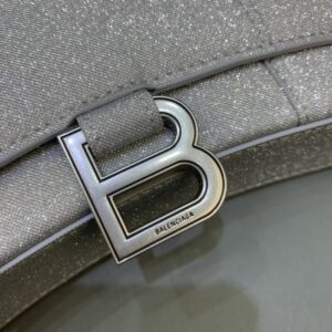 Replica Balenciaga Hourglass On Chain Shine Silver - elite superclone designer purse