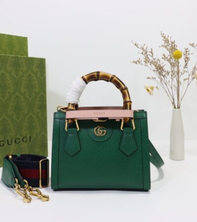 Replica Gucci Diana Small Tote Green - near-authentic luxury replica handbag