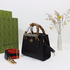 Replica Gucci Diana Small Tote Black - high-accuracy replica luxury purse