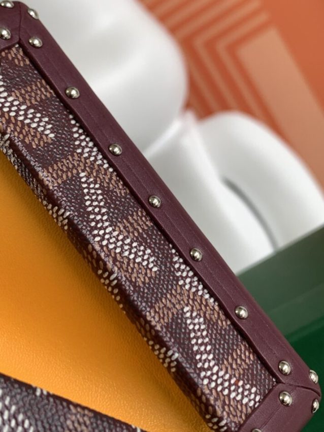 Replica Goyard Minaudière Trunk Bag Bordeaux - realistic designer-inspired fake bag