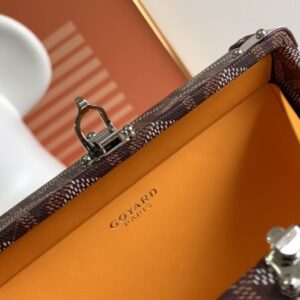 Replica Goyard Minaudière Trunk Bag Bordeaux - premium 1:1 fake handbag model
