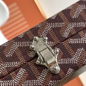 Replica Goyard Minaudière Trunk Bag Bordeaux - premium-grade designer purse dupe