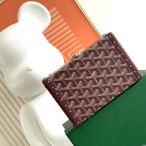 Replica Goyard Minaudière Trunk Bag Bordeaux - elite superclone designer purse
