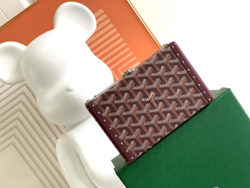 Replica Goyard Minaudière Trunk Bag Bordeaux - elite superclone designer purse