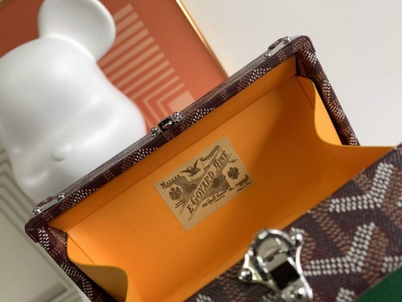 Replica Goyard Minaudière Trunk Bag Bordeaux - realistic designer-inspired fake bag