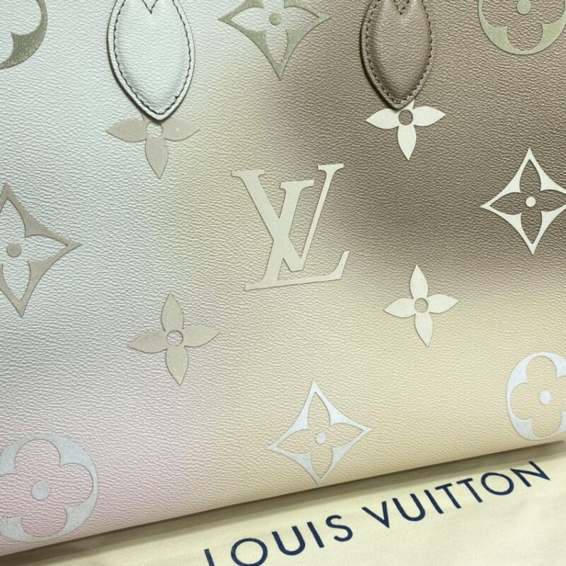 Replica LV OnTheGo Milk Tea - best quality luxury bag dupe