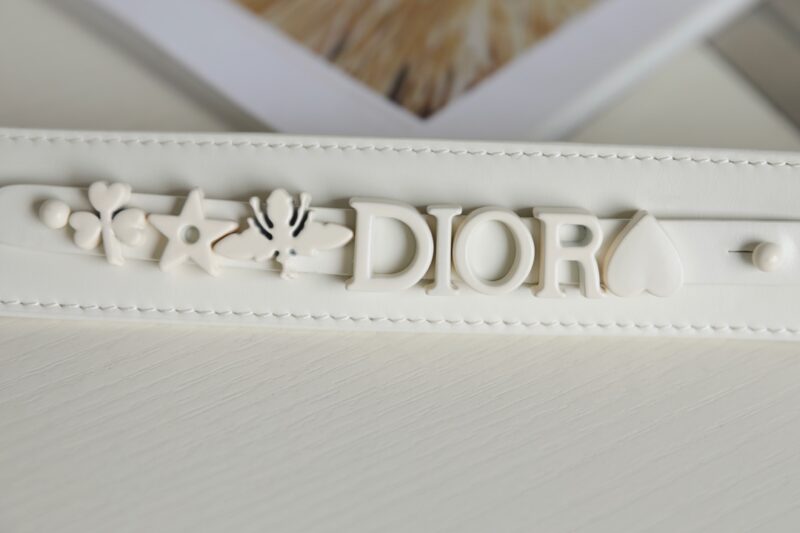 Replica Lady Dior Ultramatte White Grid ABC - best quality luxury bag dupe