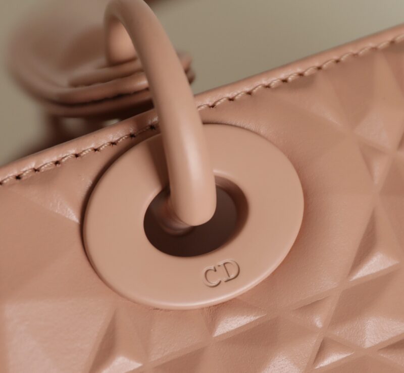 Replica Lady Dior Ultramatte Apricode Grid ABC - high-quality designer bag clone