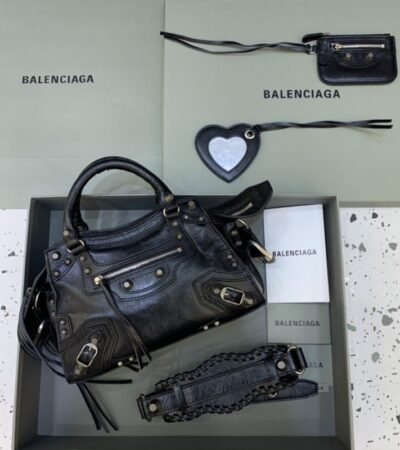 Replica Balenciaga Le City Black - 1:1 designer replica handbag