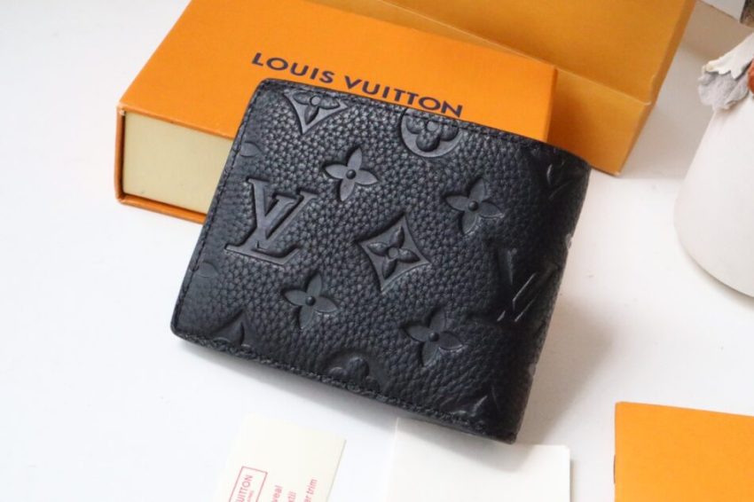 Replica Louis Vuitton Slender Wallet Full Black - top-rated replica designer bag