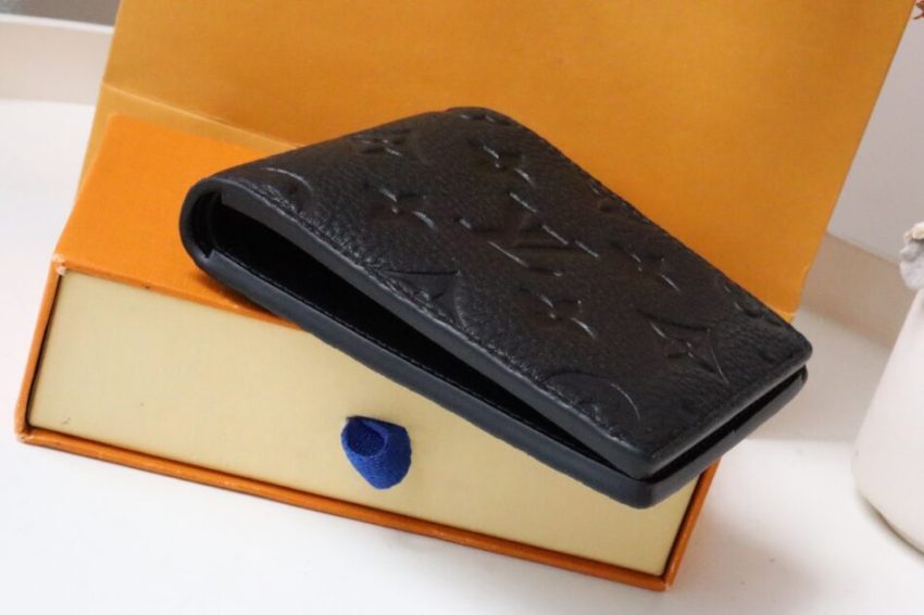 Replica Louis Vuitton Slender Wallet Full Black - near-authentic luxury replica handbag