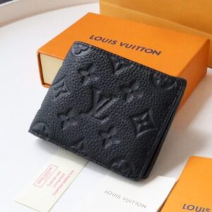 Replica Louis Vuitton Slender Wallet Full Black - high-end fake designer purse