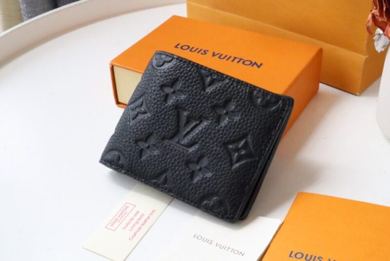 Replica Louis Vuitton Slender Wallet Full Black - high-end fake designer purse