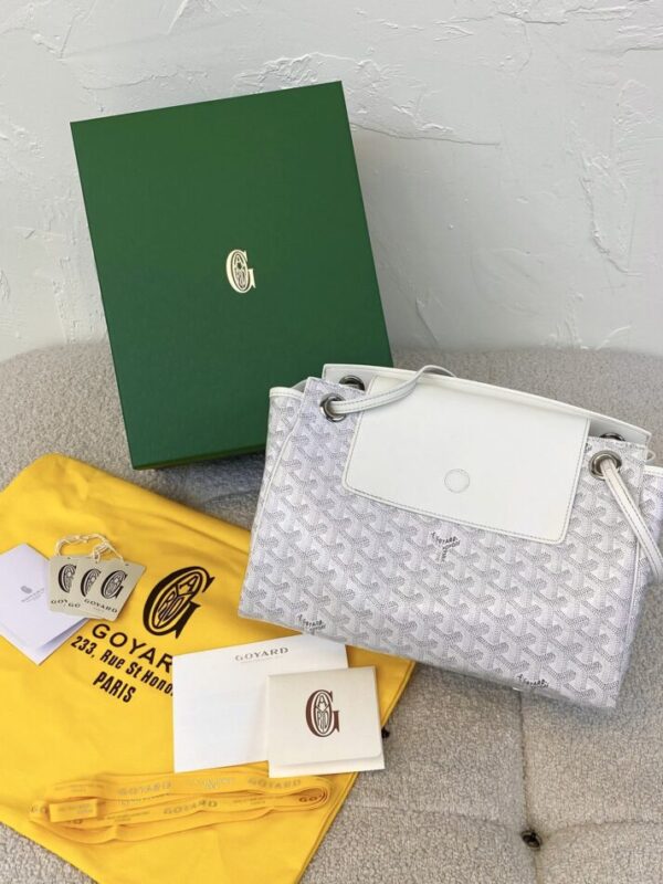 Replica Goyard Rouette Souple White - premium 1:1 fake handbag model