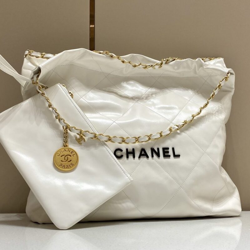 Replica CHANEL 22 Small Handbag White - authentic-look luxury purse replica