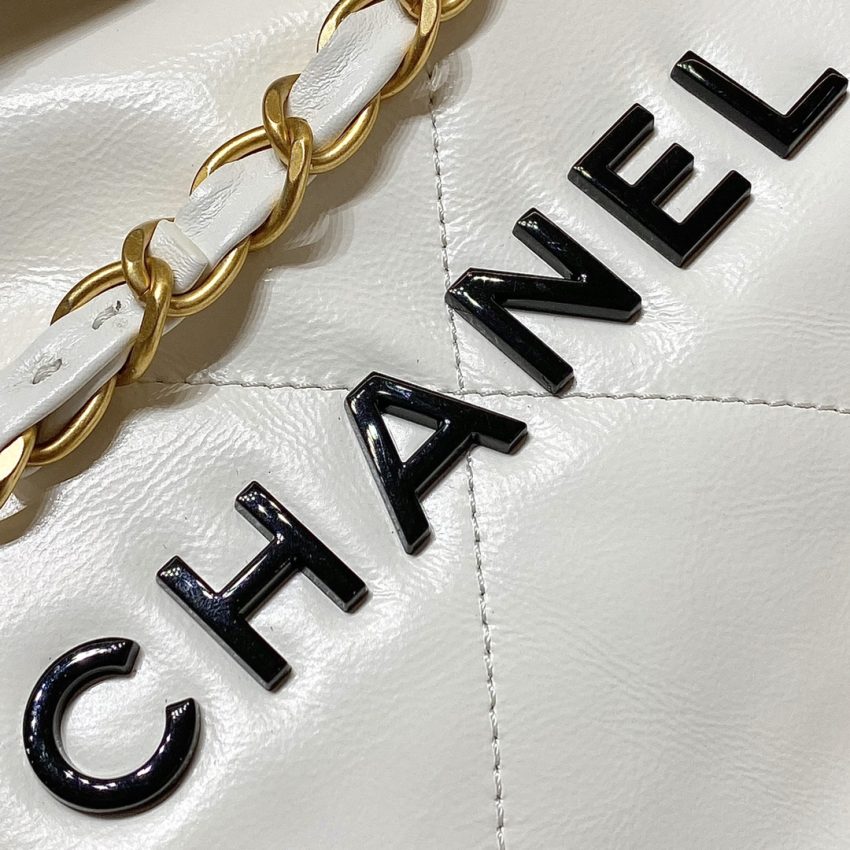 Replica CHANEL 22 Small Handbag White - high-accuracy replica luxury purse