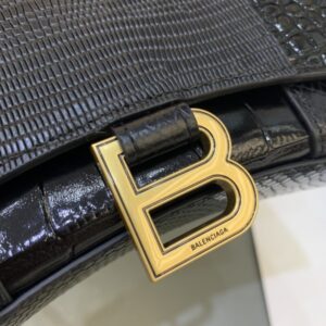 Replica Balenciaga Hourglass On Chain Black - top-tier luxury replica shoulder bag