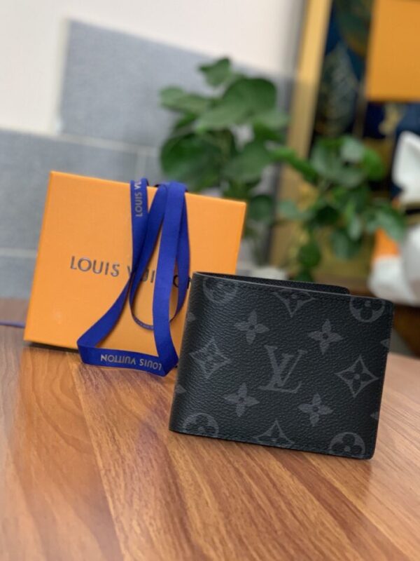 Replica Louis Vuitton Slender Wallet Black - premium 1:1 fake handbag model