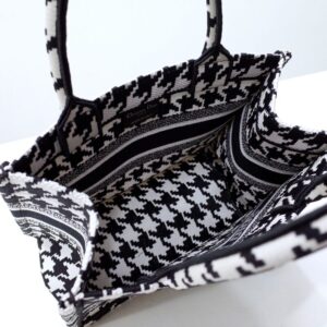 Replica Dior Tote Book Houndstooth - best quality luxury bag dupe