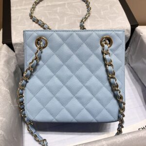 Replica CHANEL 22S Hubo Bag Light Blue - high-end fake designer purse