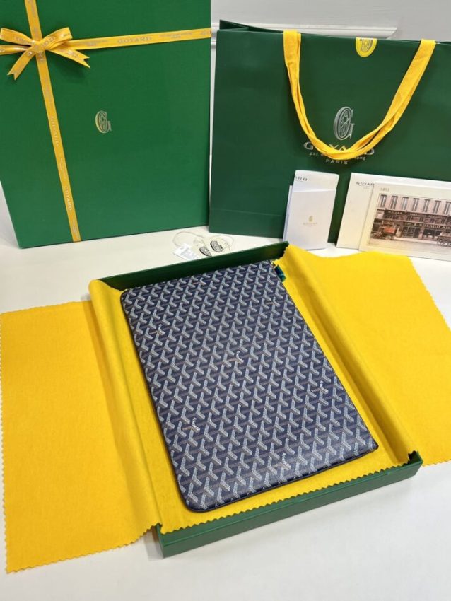 Replica Goyard Senat MM Dark Blue - authentic-look luxury purse replica