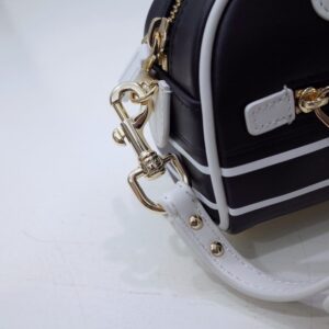 Replica Dior Vibe Zip Bowling Bag Black - top-tier luxury replica shoulder bag