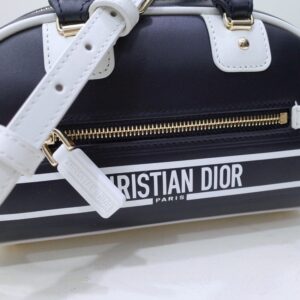 Replica Dior Vibe Zip Bowling Bag Black - top-rated replica designer bag