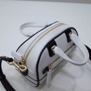 Replica Dior Vibe Zip Bowling Bag White - 1:1 designer replica handbag