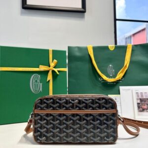 Replica Goyard Cap Vert Red Brown - best quality luxury bag dupe