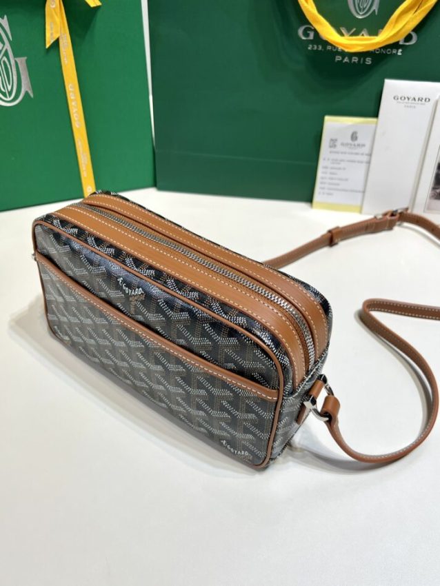 Replica Goyard Cap Vert Red Brown - best-selling designer handbag dupe