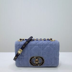 Replica Dior Caro Bag Denim Blue - near-authentic luxury replica handbag