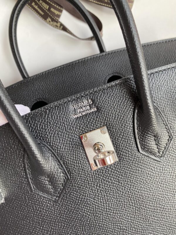 Replica Hermes Birkin Epsom Black Silver - best-selling designer handbag dupe