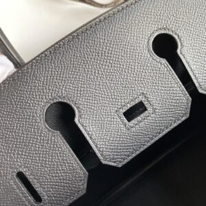 Replica Hermes Birkin Epsom Black Silver - high-end fake designer purse