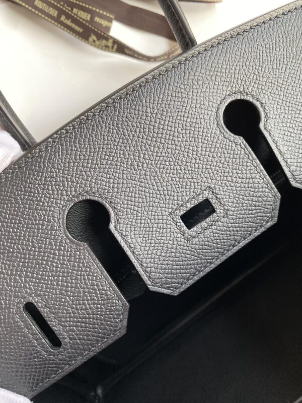Replica Hermes Birkin Epsom Black Silver - high-end fake designer purse