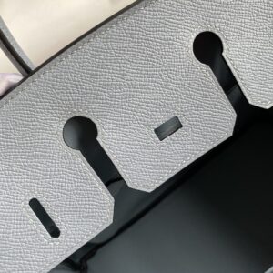 Replica Hermes Birkin Epsom Linen Blue Silver - premium-grade designer purse dupe