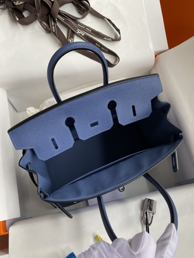 Replica Hermes Birkin Agate Blue - best quality luxury bag dupe